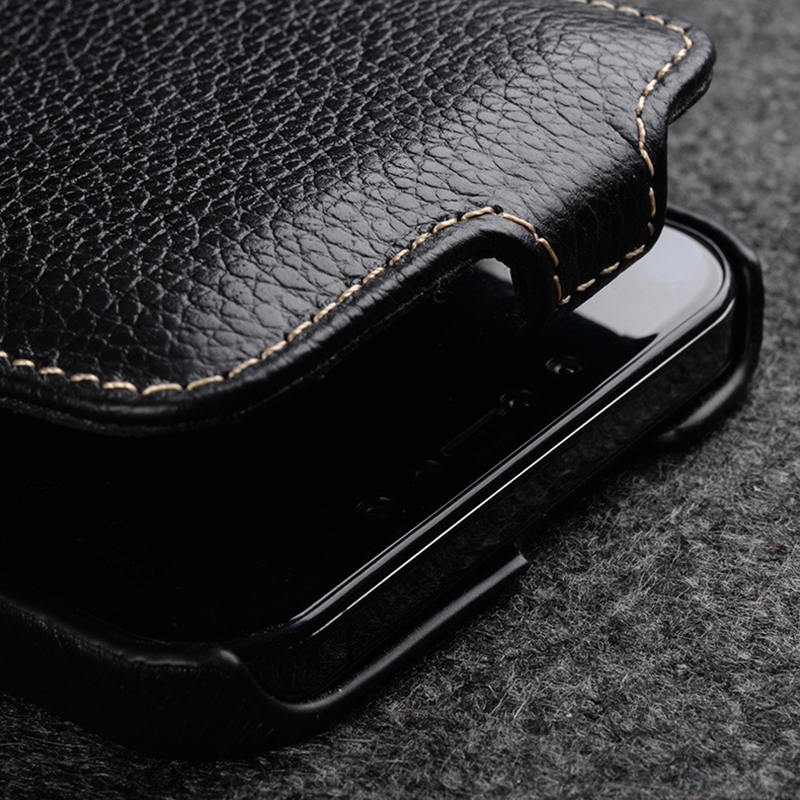 Classic Flip Leather Anti-drop Phone Case with Full Protection and Anti-fingerprint Features